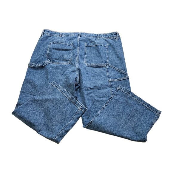 Torrid Jeans Womens 24R Blue Denim High Rise Carpenter Stretch Wide Leg Pockets - Picture 16 of 16